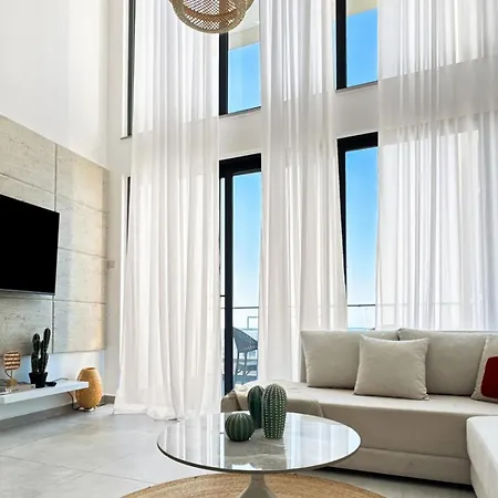 Elli Azure Loft & 2-floor Boho Duplex With Rooftop Terrace & Infinity View *