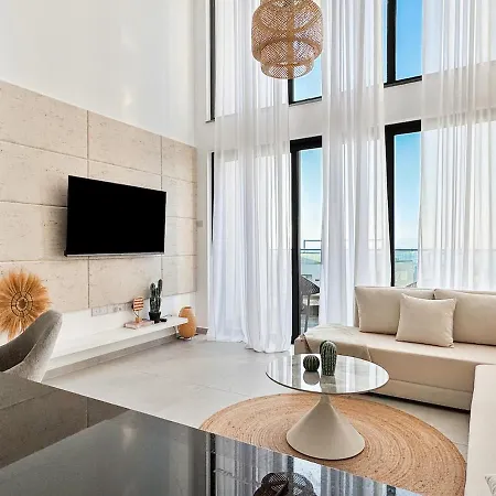 Elli Azure Loft & 2-floor Boho Duplex With Rooftop Terrace & Infinity View